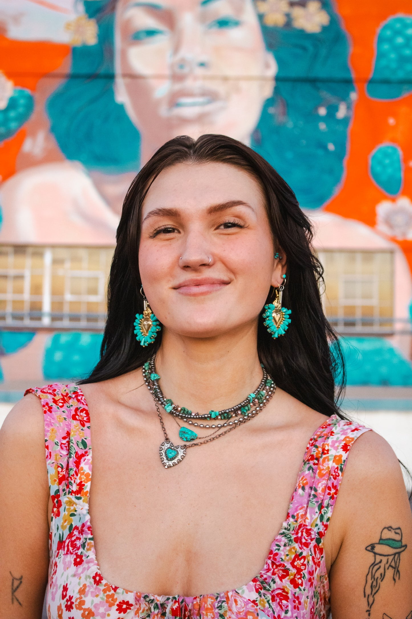 Corazon Teal - Earrings