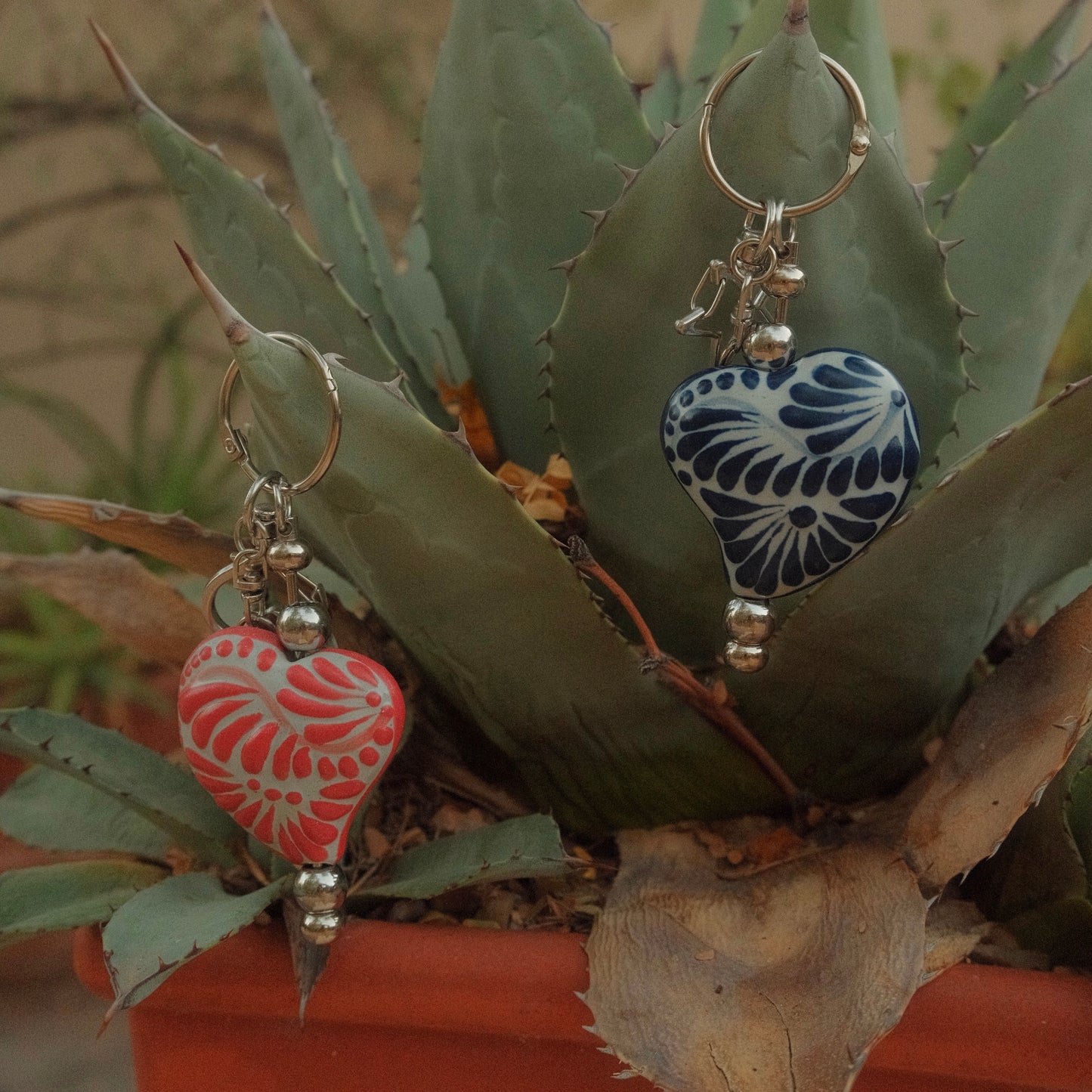 Heart Talavera Keychain