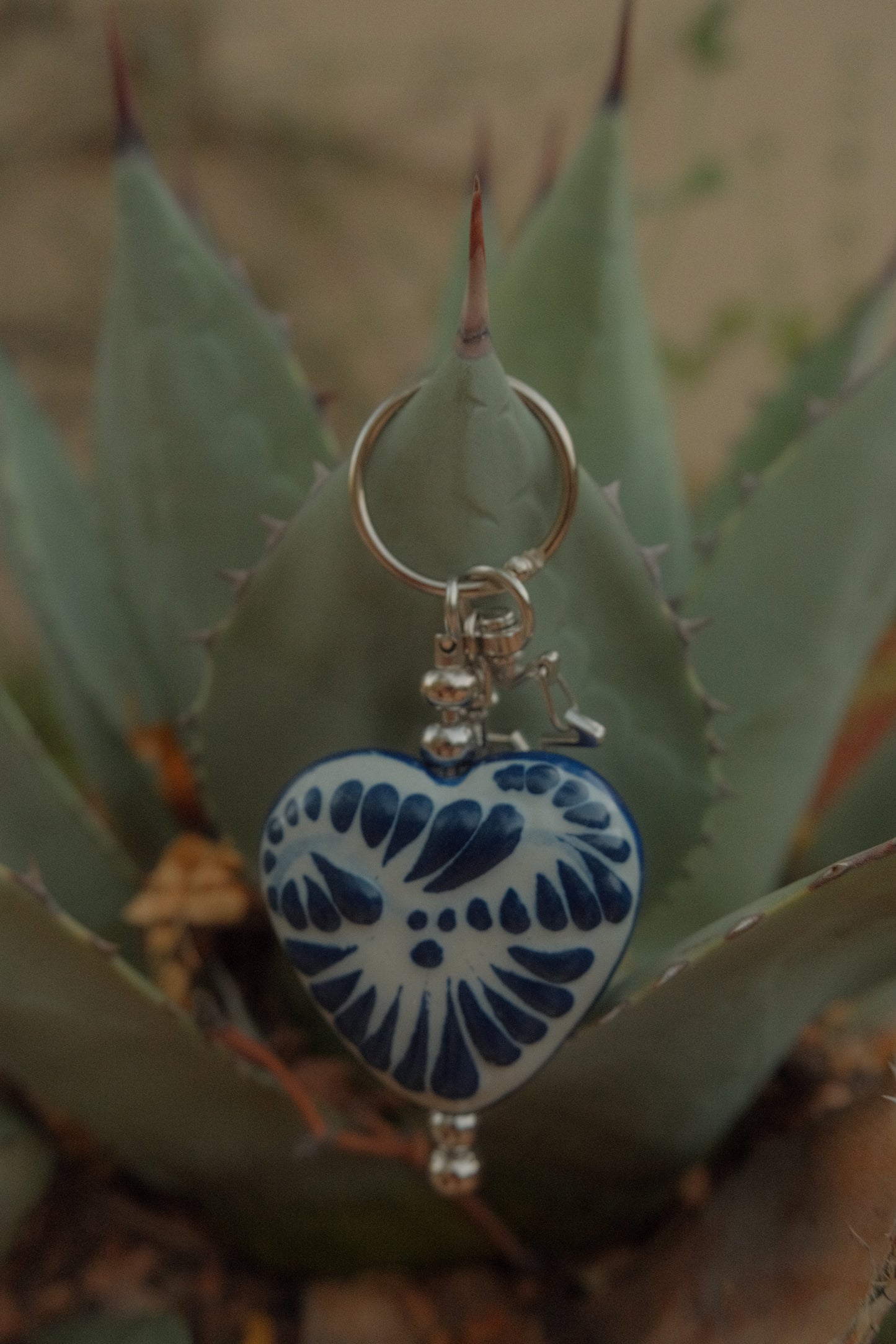 Heart Talavera Keychain