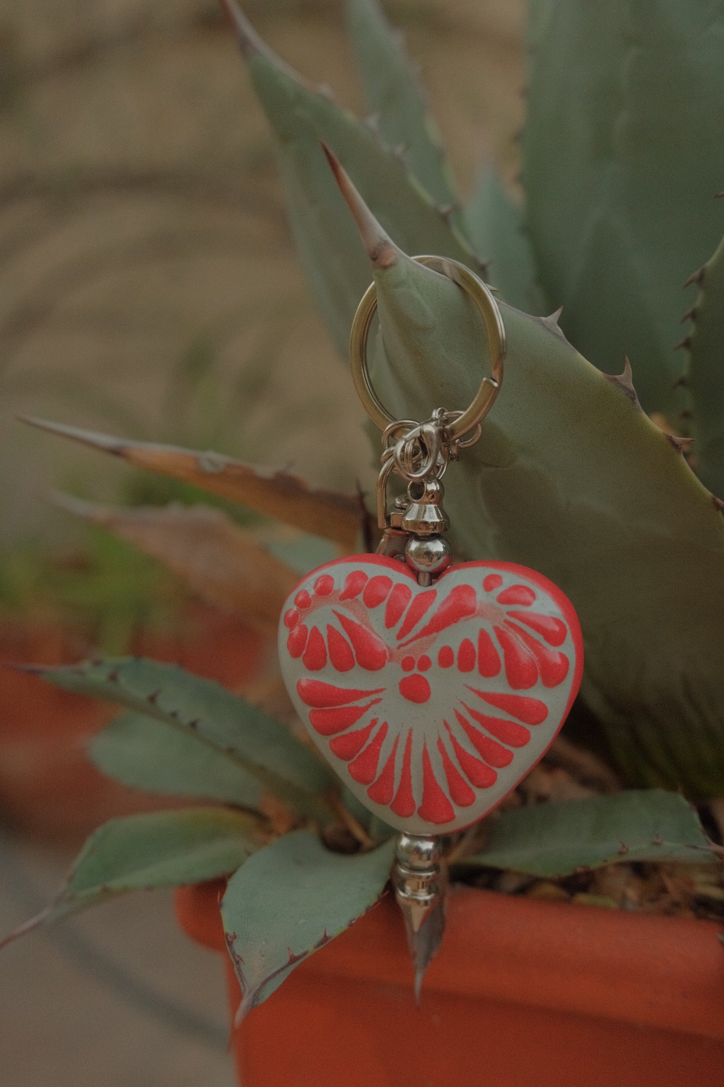 Heart Talavera Keychain