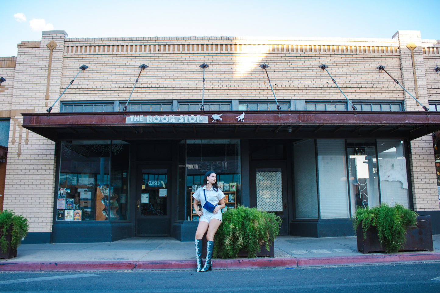 Blue Mini Tassels Leather Belt Bag