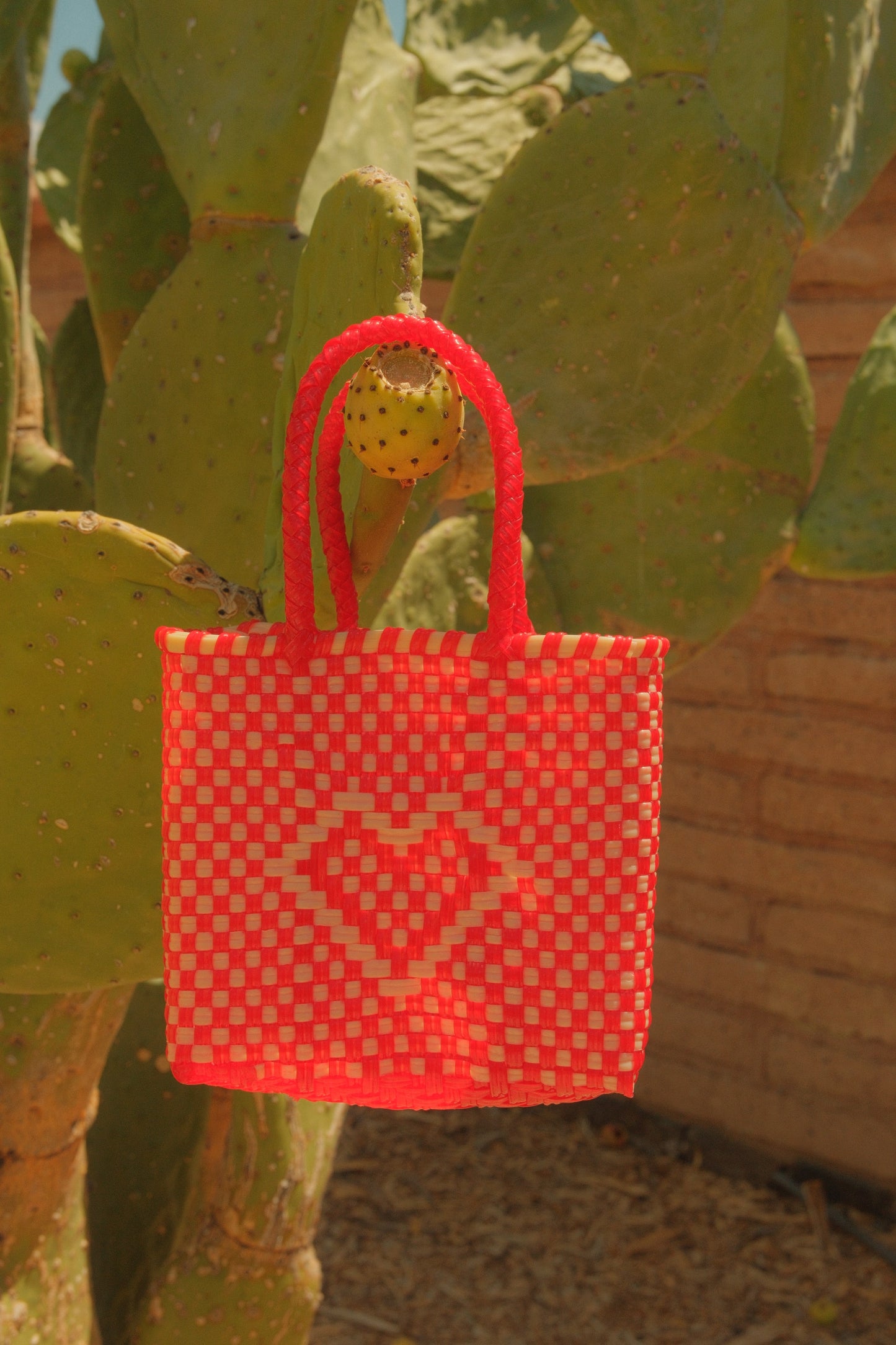 Mini Hand-woven Heart Tote