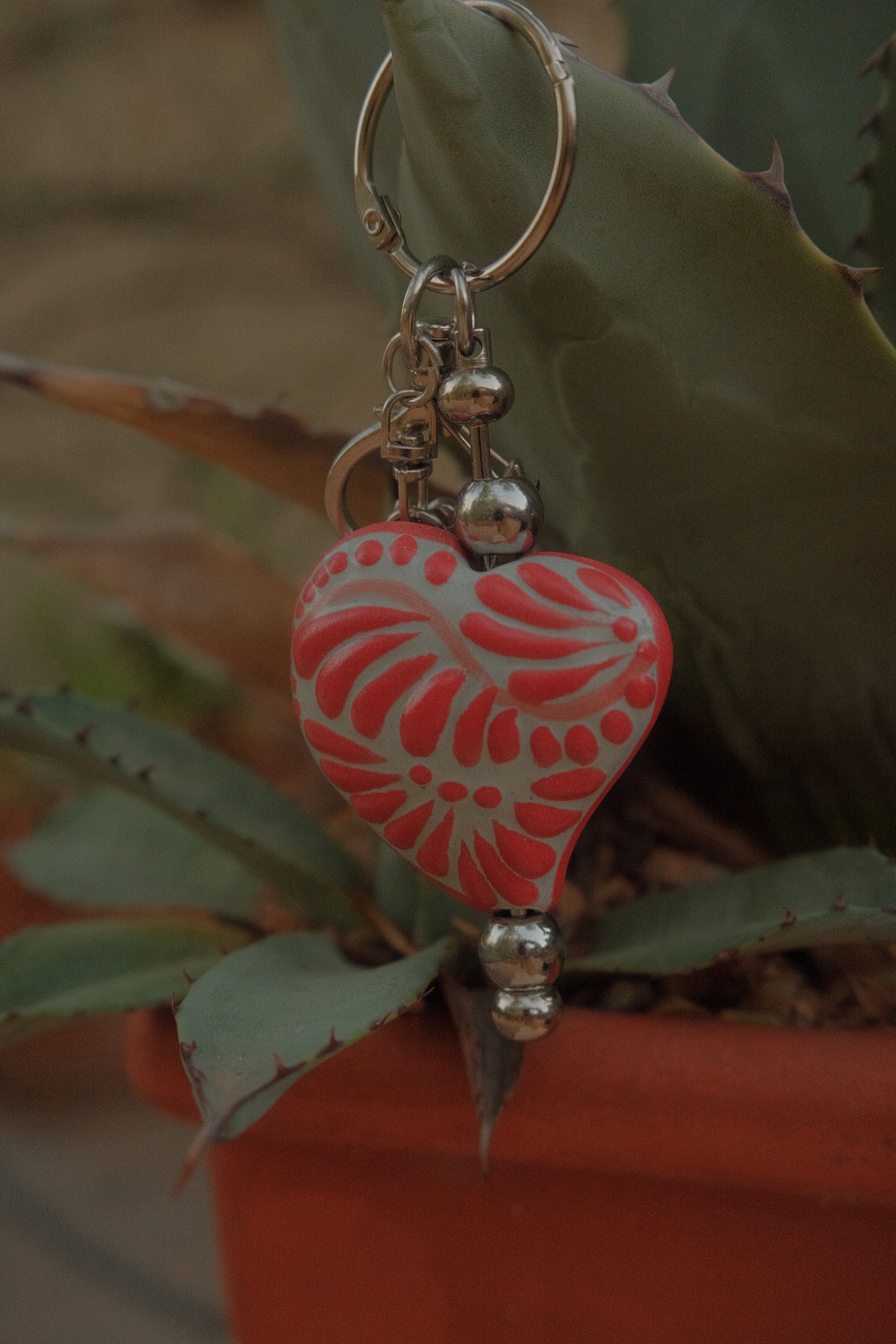 Heart Talavera Keychain