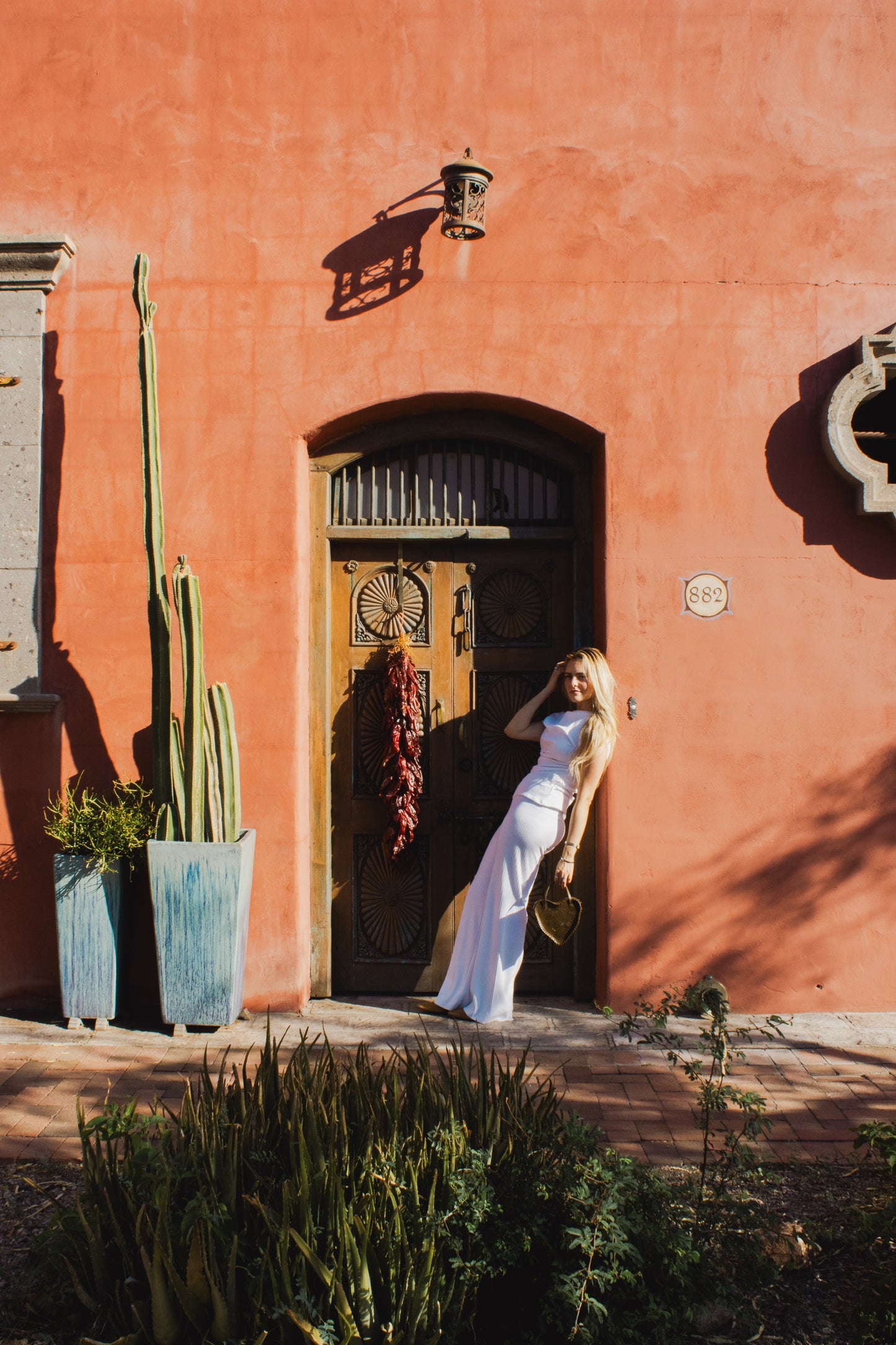 Green Leather Heart Purse