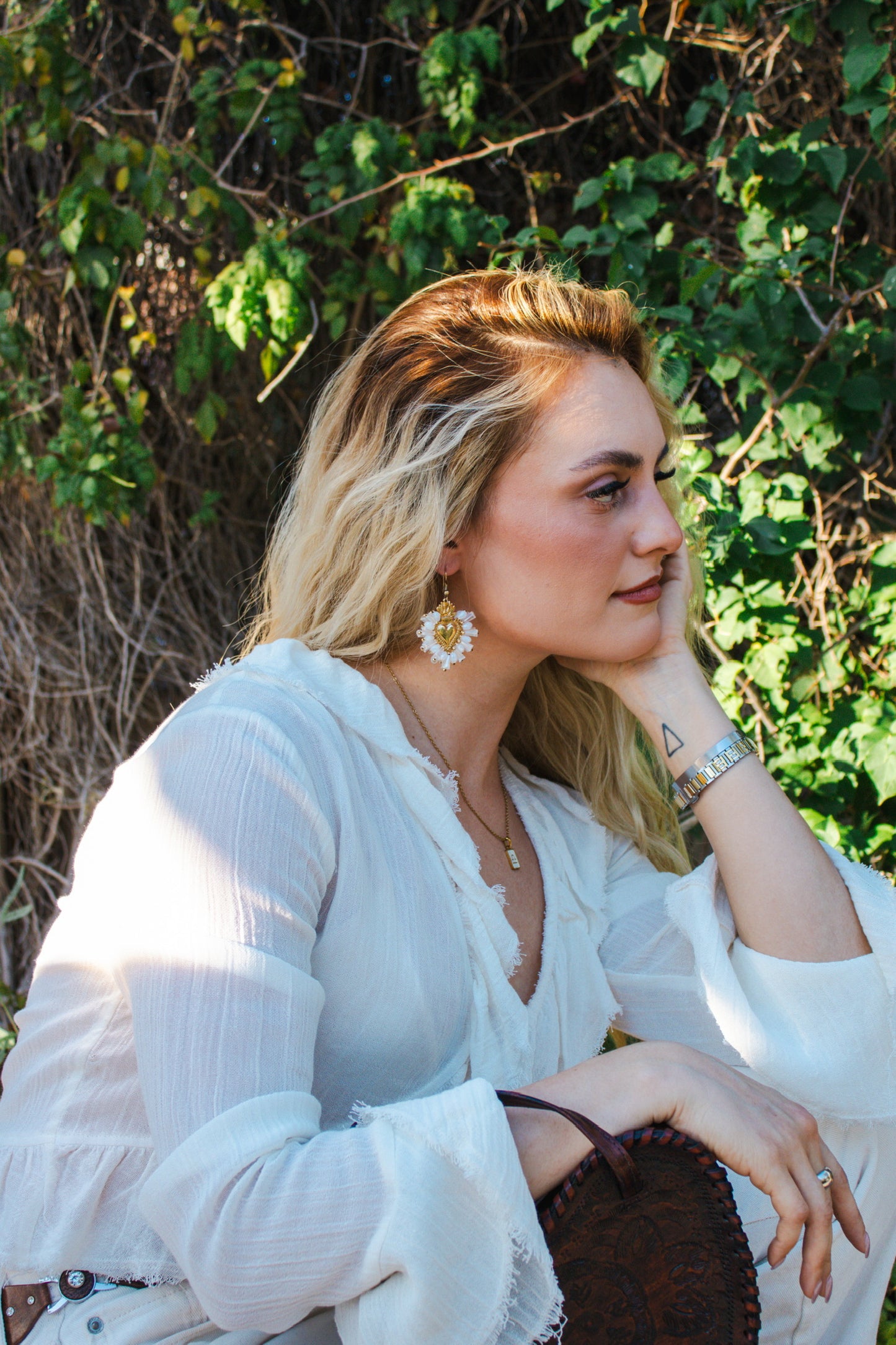 Corazon Blanco - Earrings