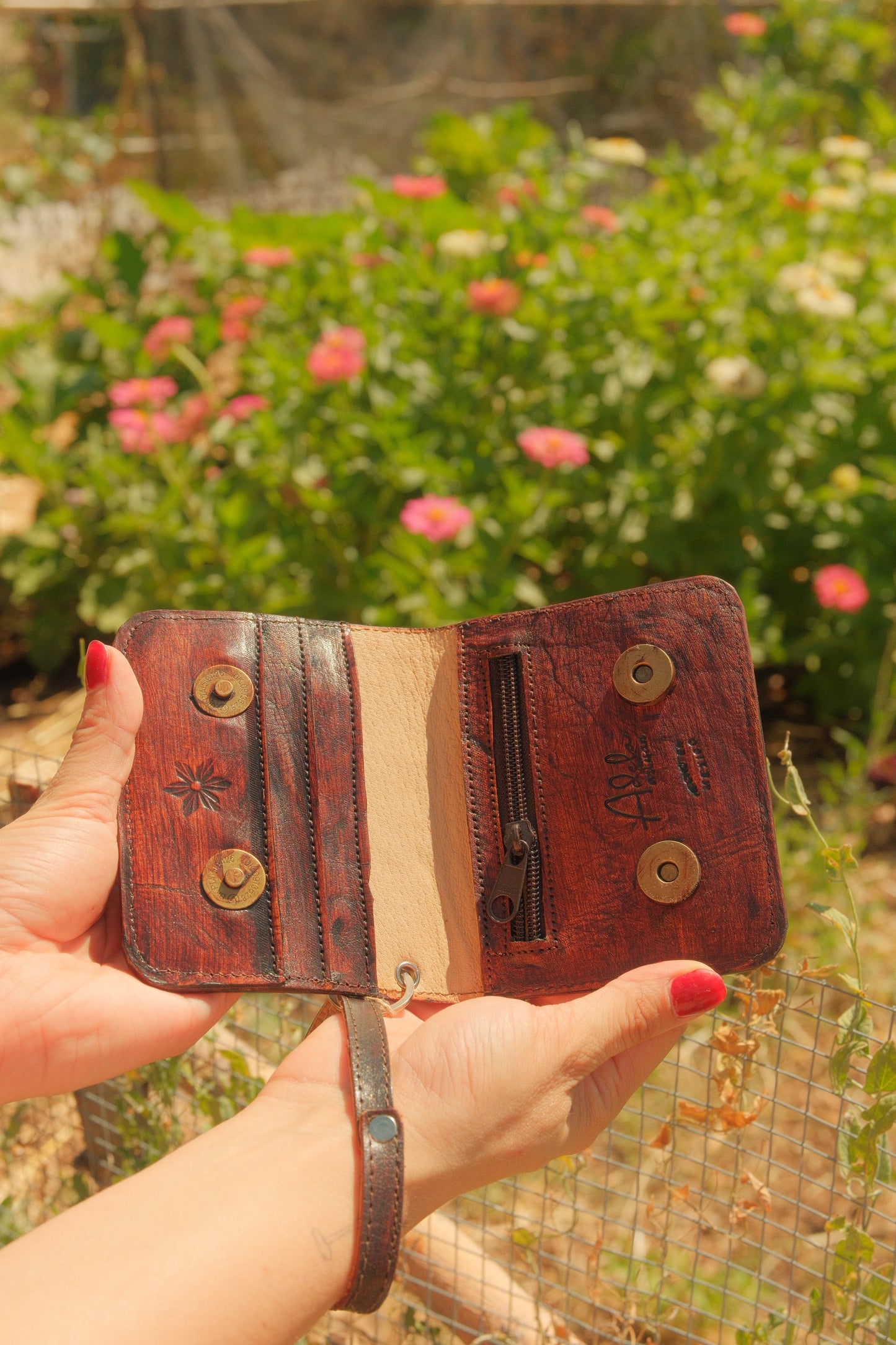 Small Leather Wristlet
