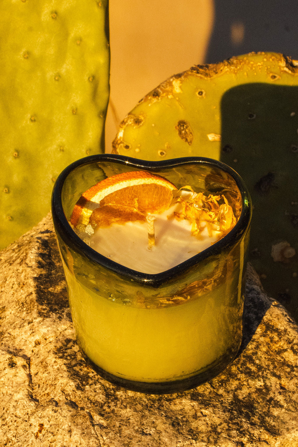 Rose Citrus - Adela Heart Soy Candles