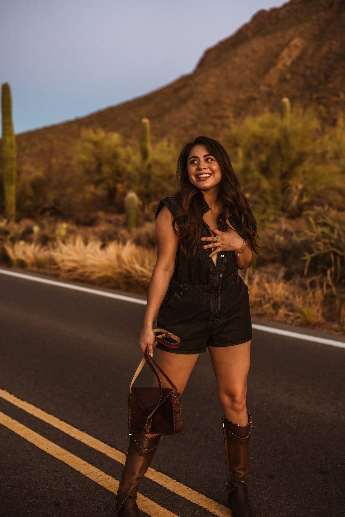 Large Tassels Leather Crossbody