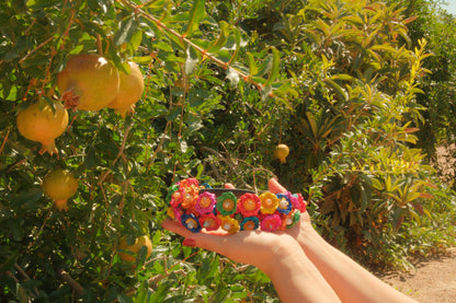 Rainbow Flower Headband
