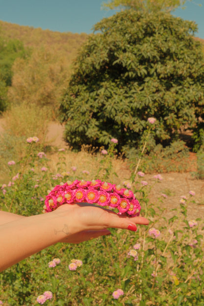Pink Flower Headband
