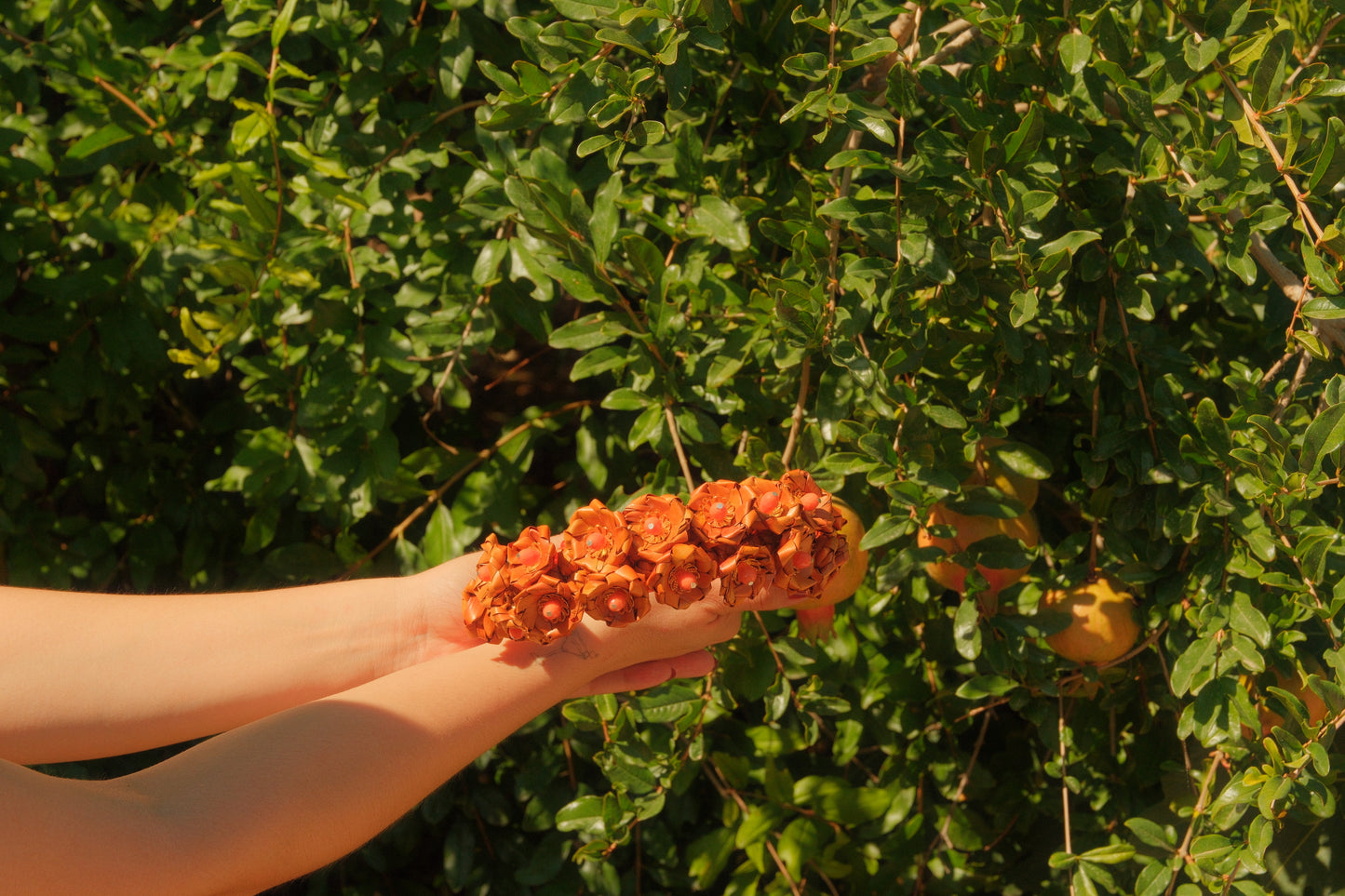 Orange Flower Headband