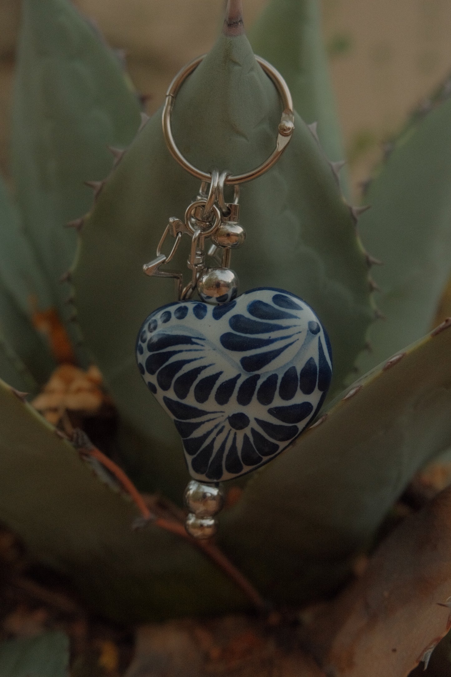 Heart Talavera Keychain