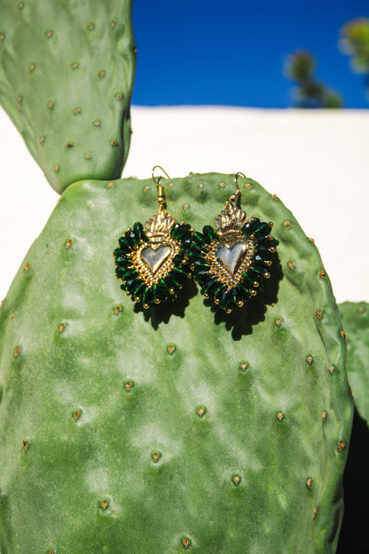 Corazon Esmeralda - Earrings