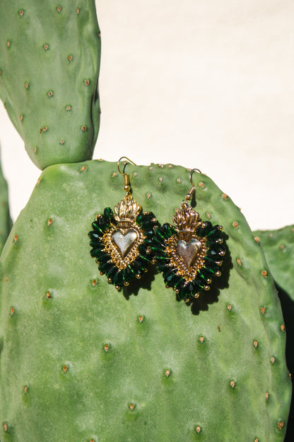 Corazon Esmeralda - Earrings