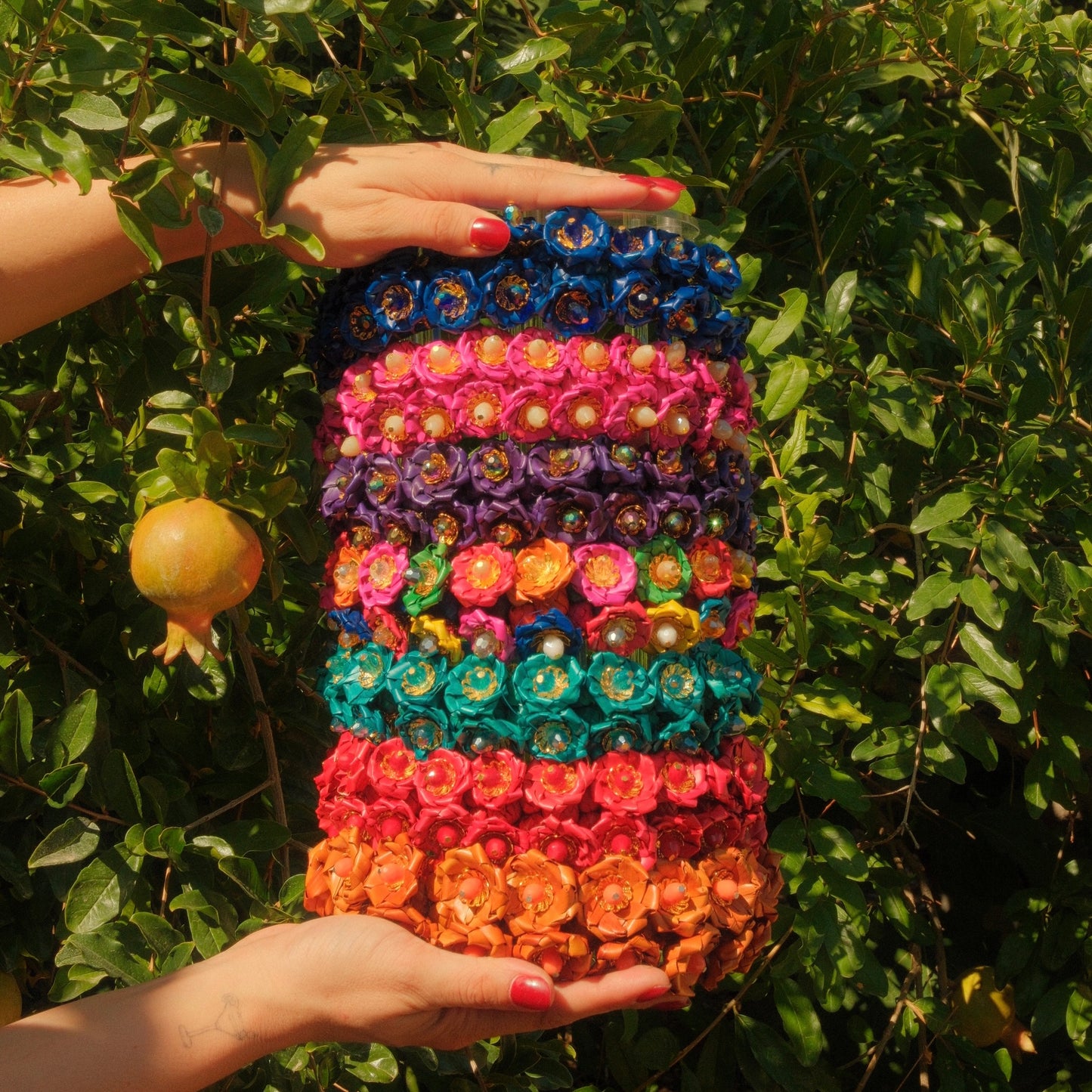 Rainbow Flower Headband