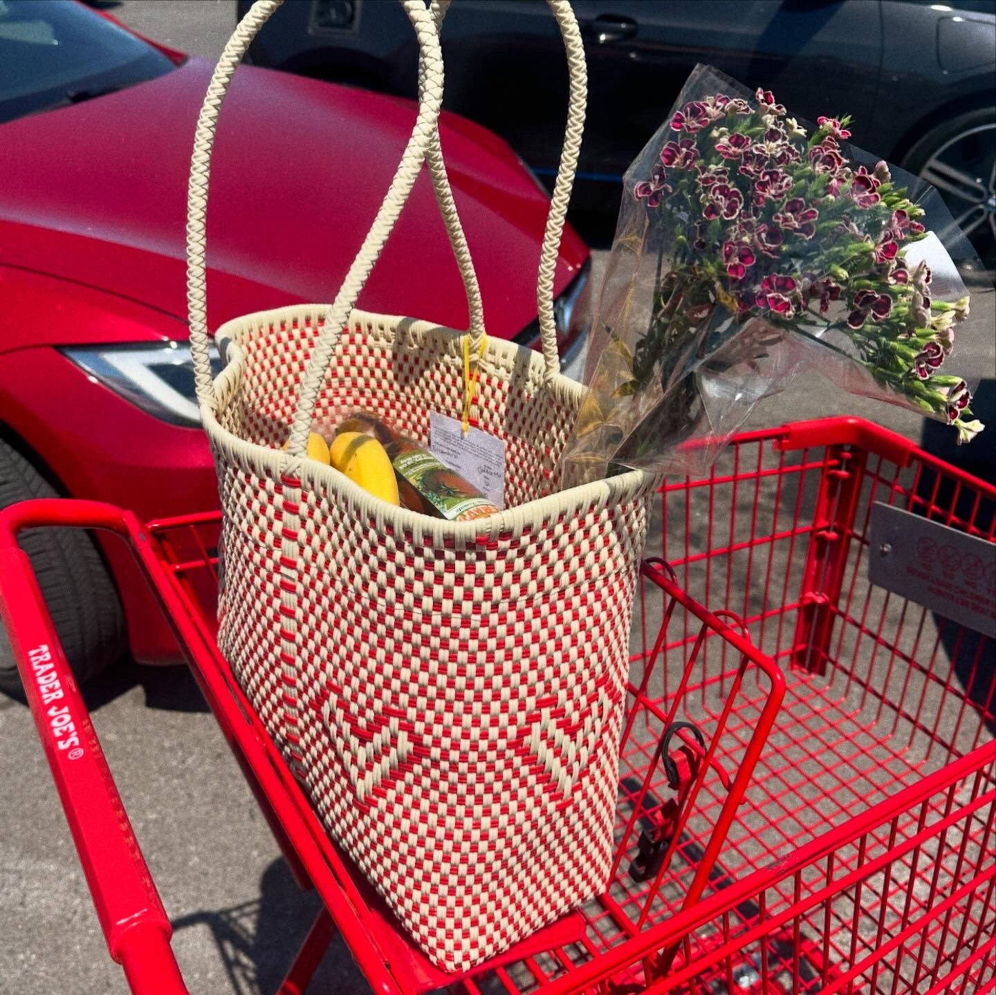 Corazon Rojo Woven Tote