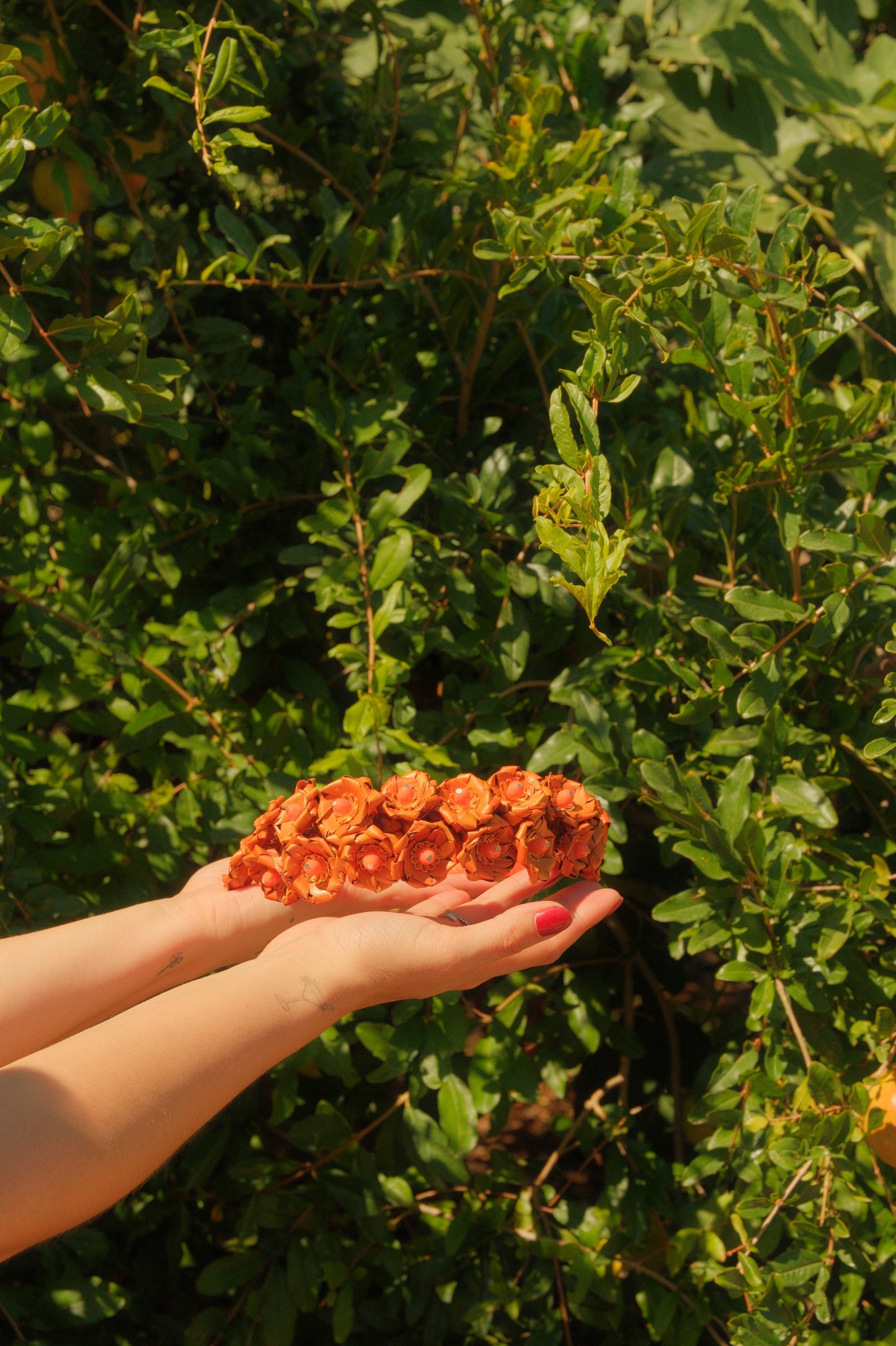 Orange Flower Headband