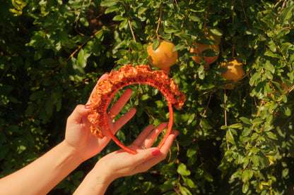 Orange Flower Headband
