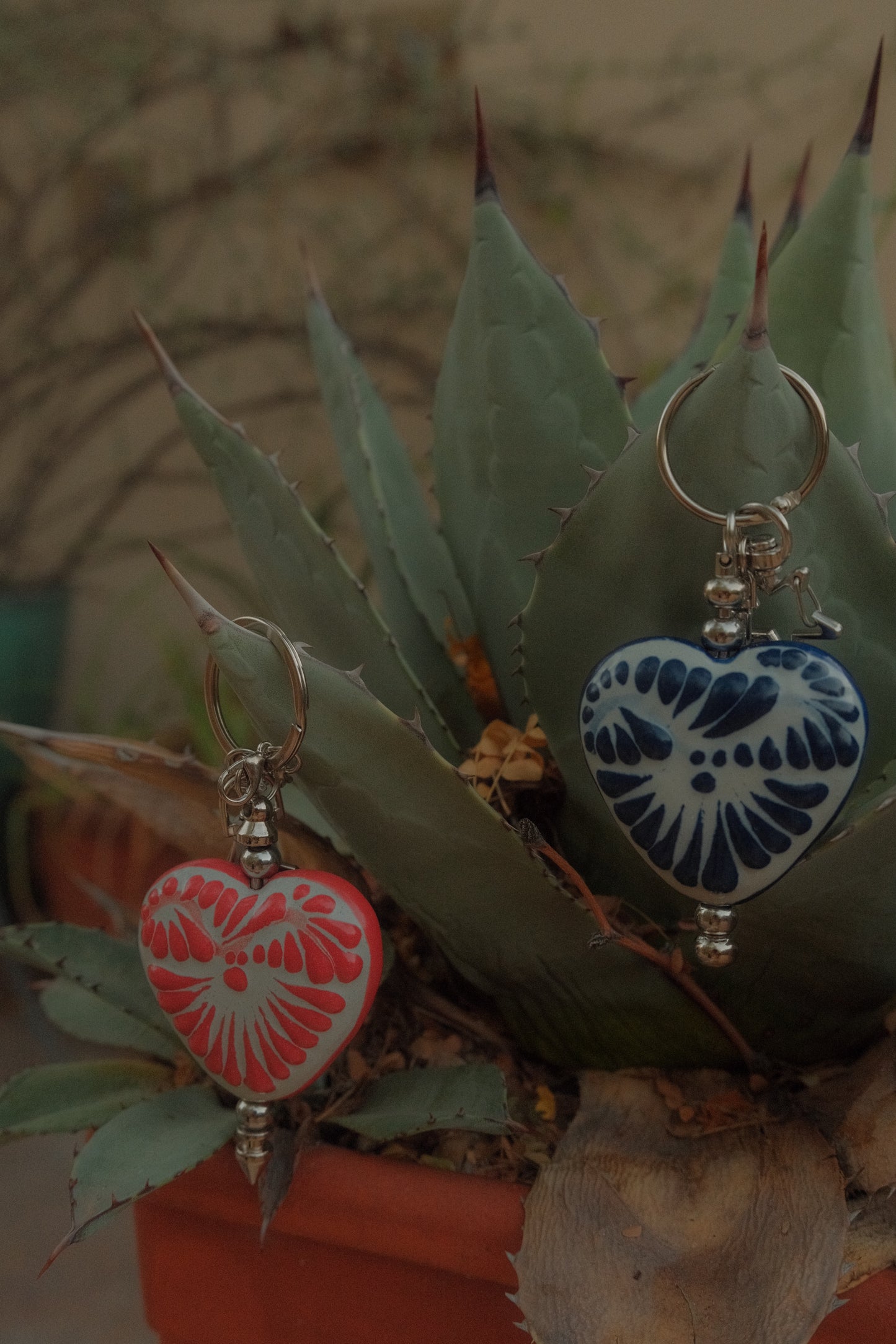 Heart Talavera Keychain