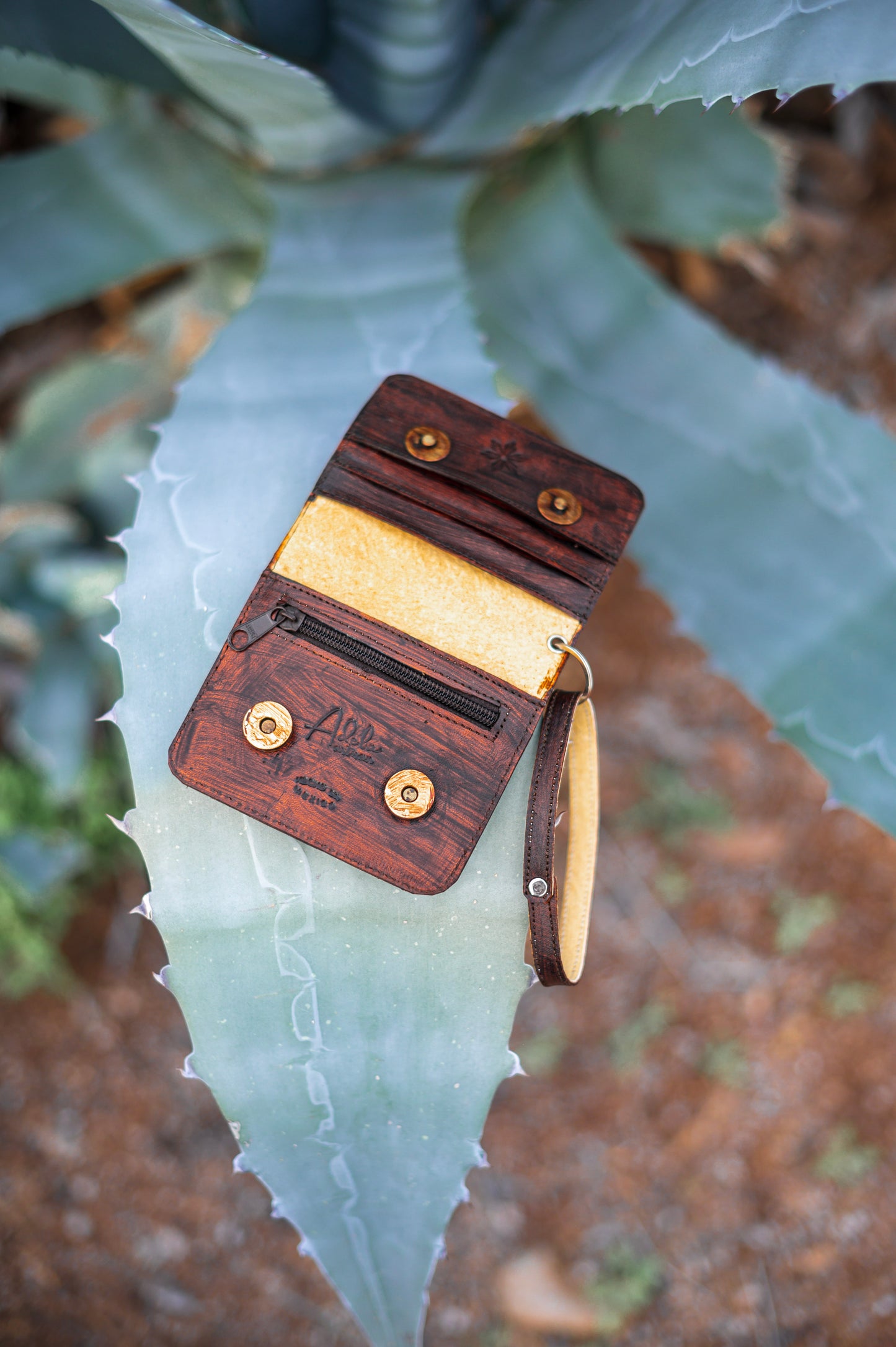 Small Leather Wristlet