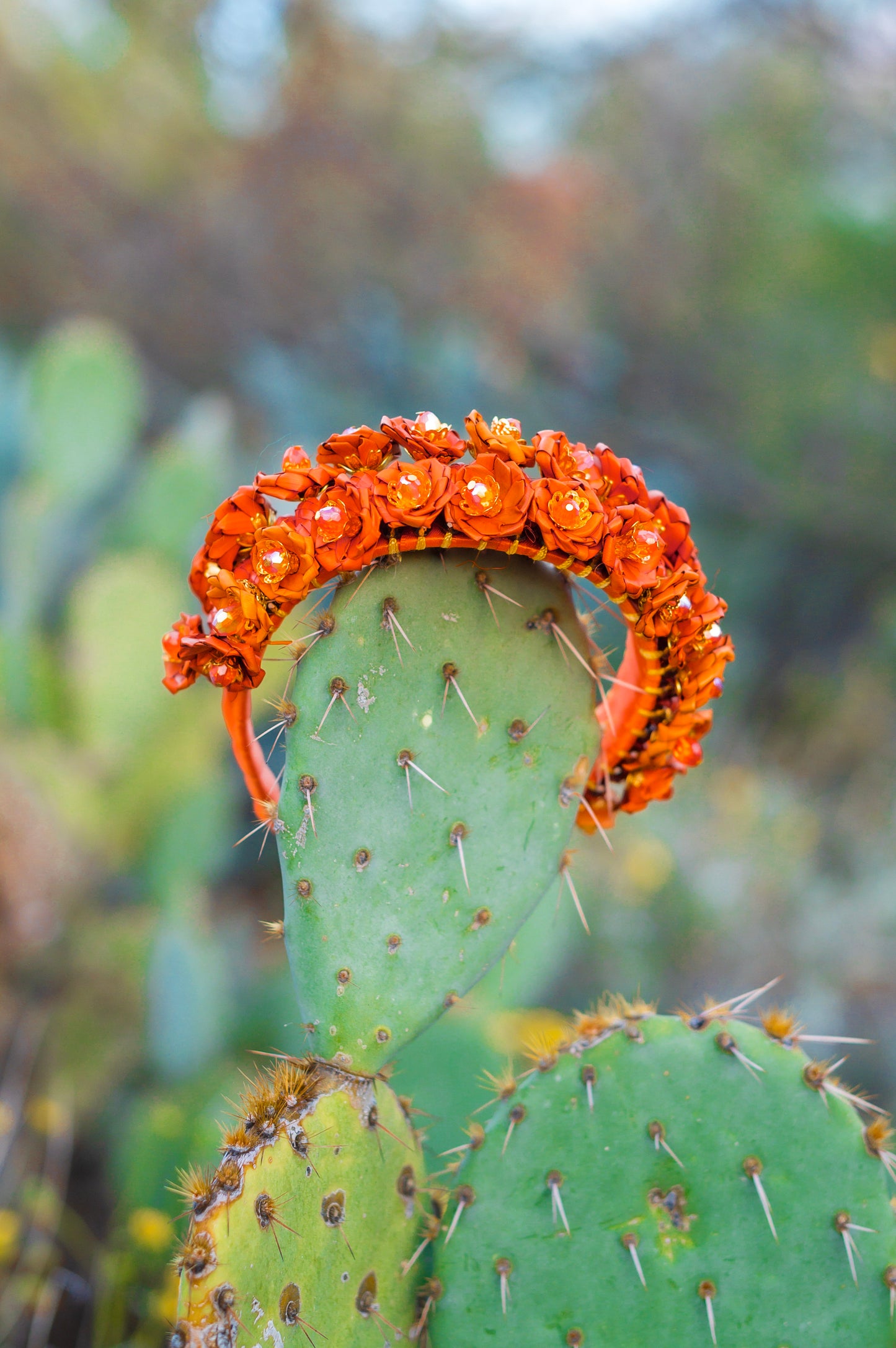 Orange Flower Headband