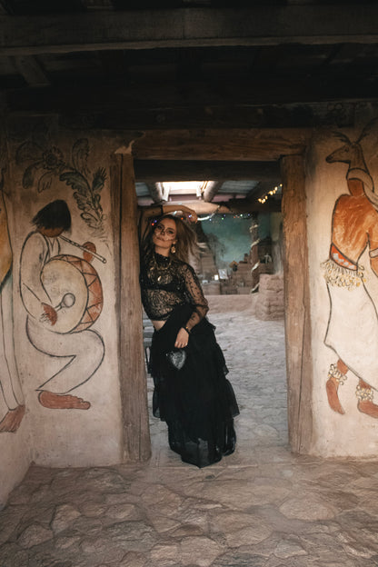 Heart Tooled Mini Moneybag Leather Crossbody