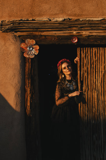 Heart Tooled Mini Moneybag Leather Crossbody