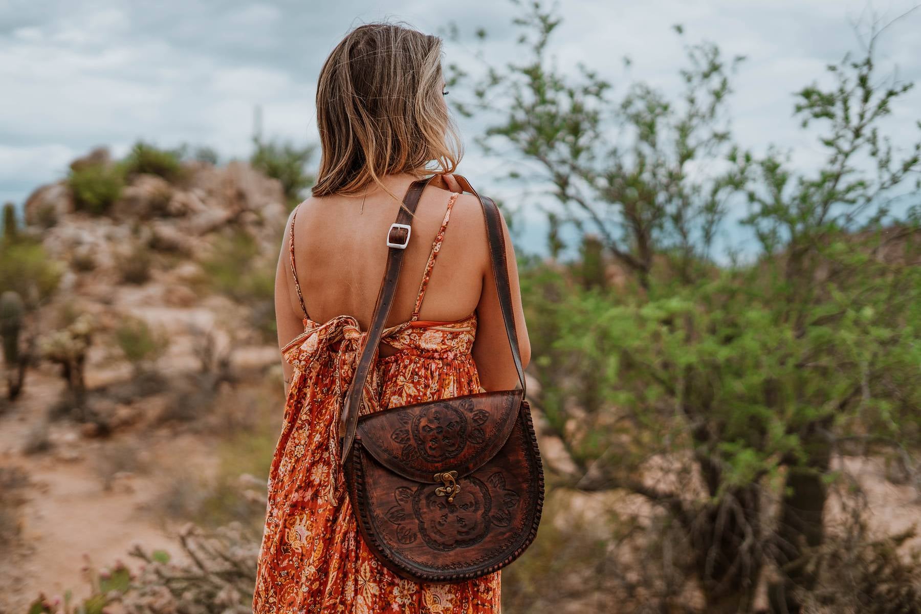 Large Media Luna Leather Crossbody Adela Artisan Made LLC Large Media Luna Leather Crossbody Adela Artisan Made LLC
