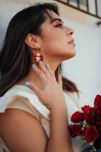 Corazon Rojo - Earrings