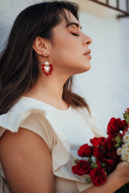 Corazon Rojo - Earrings