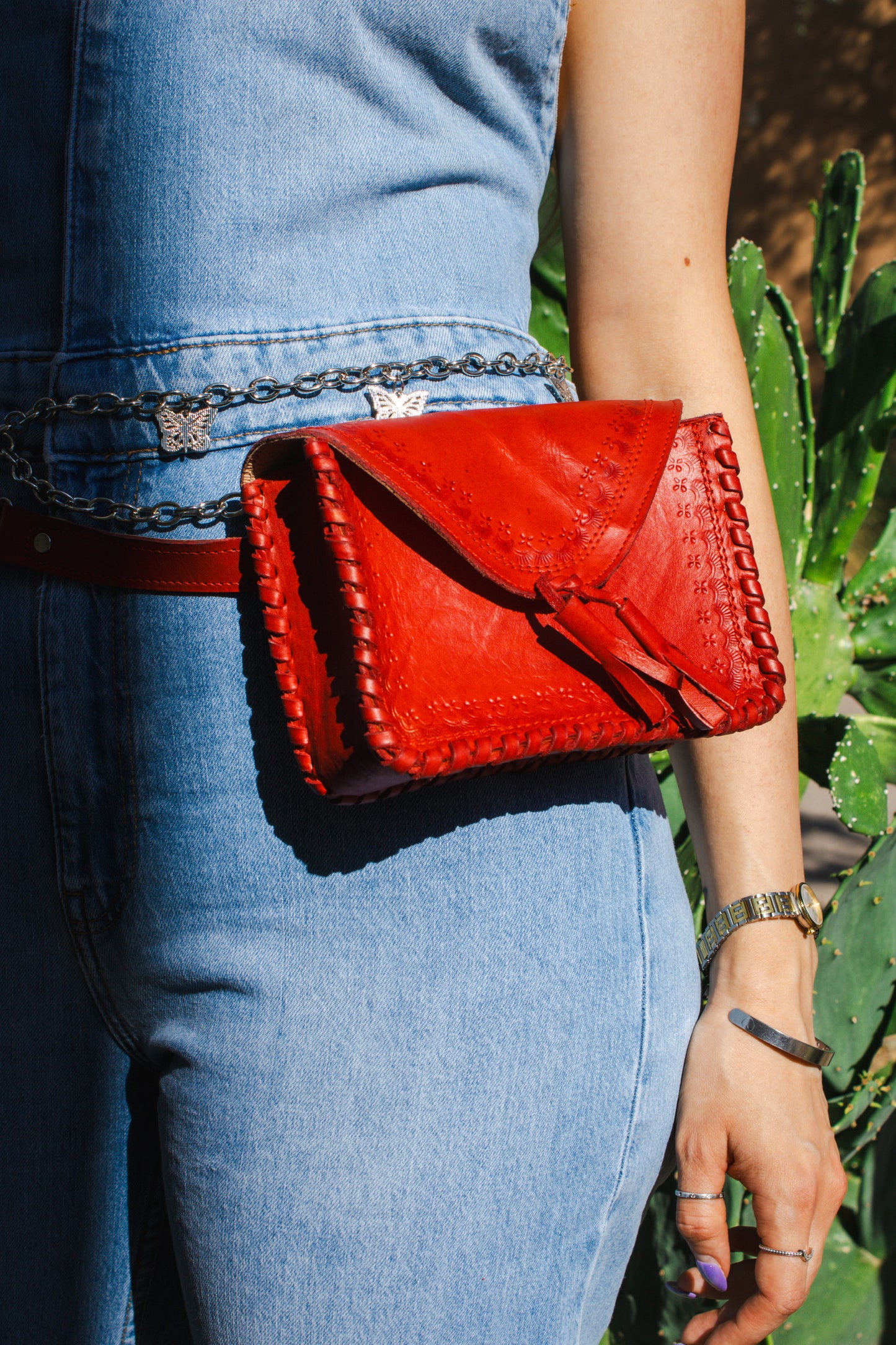 Roja Tassels Leather Belt Bag MINI