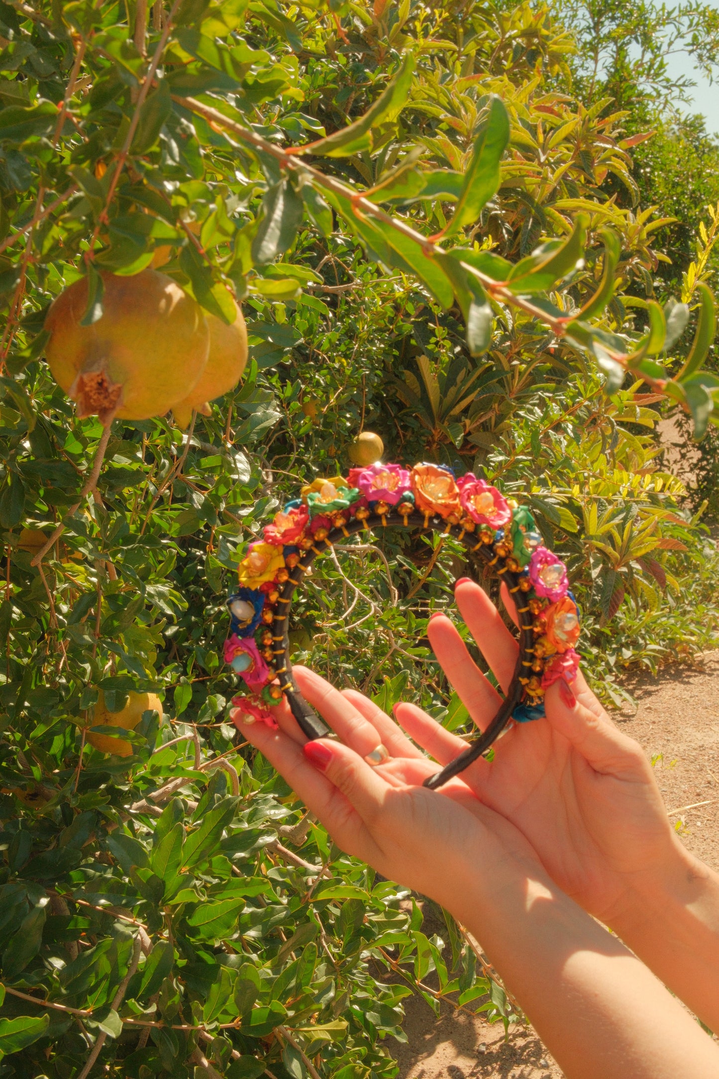 Rainbow Flower Headband