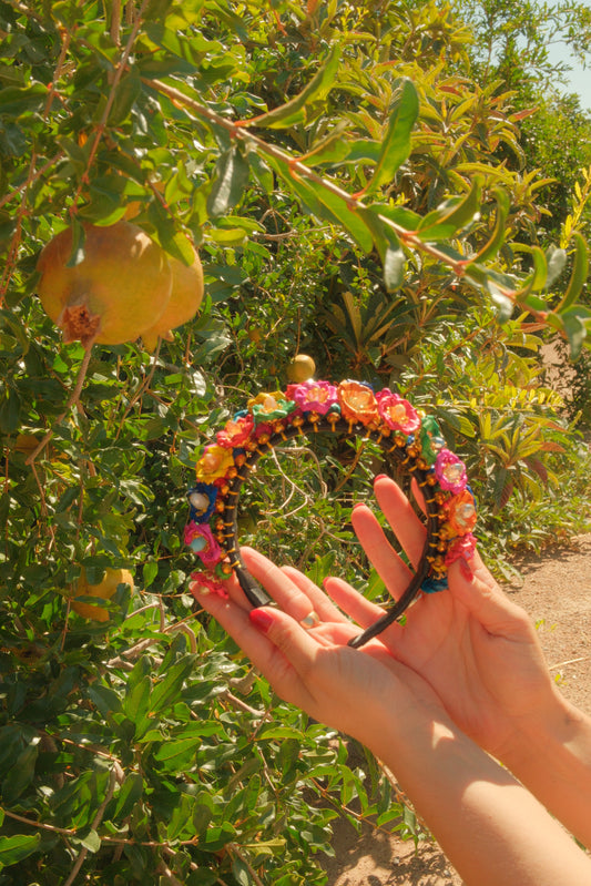 Rainbow Flower Headband