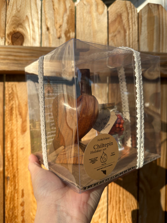 Chiltepín Pepper and Crusher Heart Set