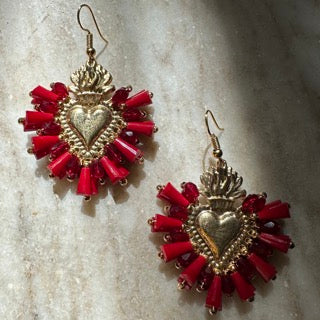 Corazon Rojo - Earrings