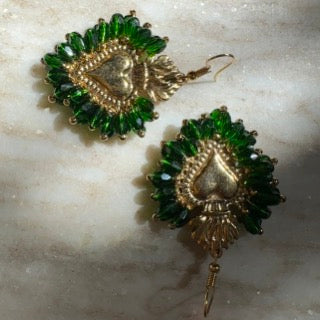 Corazon Esmeralda - Earrings