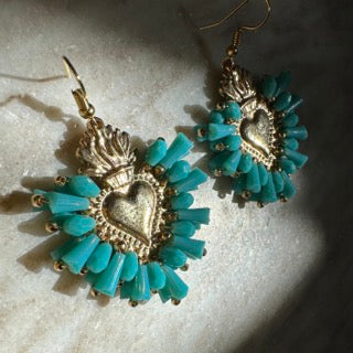 Corazon Turquesa - Earrings