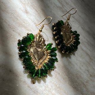 Corazon Esmeralda - Earrings