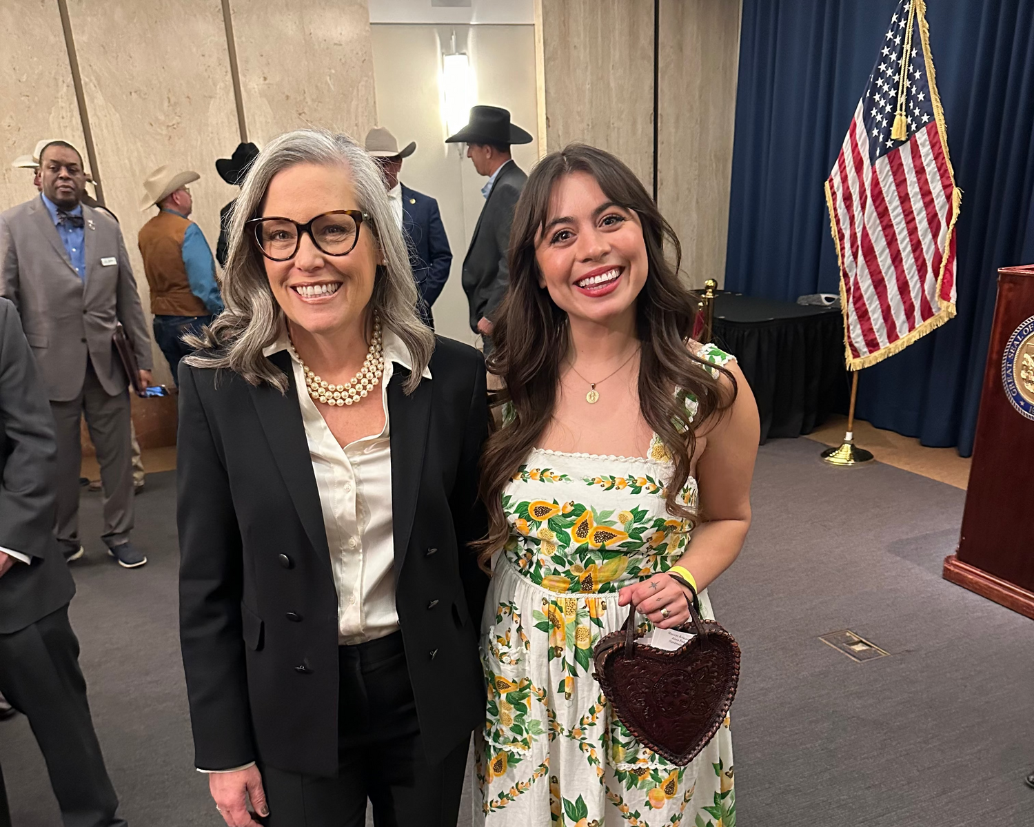 Alexa and Governor Katie Hobbs at the State of the state Reception 2025